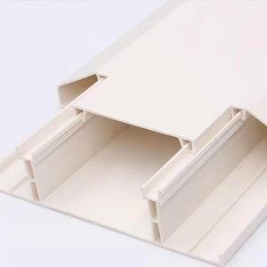 170*50 PVCプラスチック製ケーブルトラッキングアクセサリー、表面実装型、難燃性、ホームデコレーション、台形スロットパネル、互換性のあるベース - Product Image 1