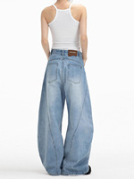 Jean en denim pour homme, coupe droite, style Kukri Pocket, avec rabat à coupe courbée, style népalais, vente en gros
