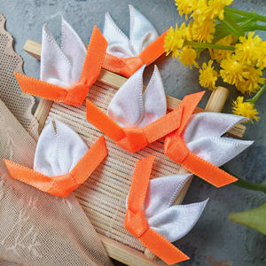 Cinta de satén naranja de 30mm personalizada, nuevo logotipo impreso, nailon 100% para accesorios de ropa interior con cinta personalizada plateada - Product Image 4