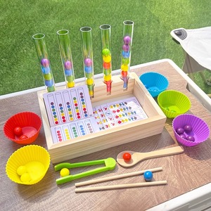 Ingrosso su misura per la <span class=keywords><strong>matematica</strong></span> giochi di perline di classificazione dei colori Montessori gioco interattivo di coordinazione dell'occhio della mano - Product Image 2