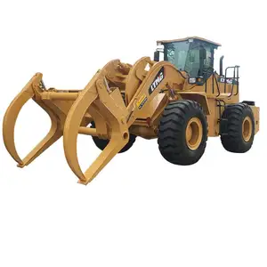 Kamyon için vinç yükleyici ile LTMG log loader mavna ormancılık makineleri 12 ton 12000 kg atv kütük römorku