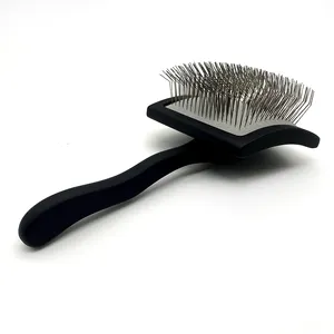 Hot Sale Reusable Professional Pet Grooming Brush For Dogs And Cats Long Handle Wood Pet Grooming Brush