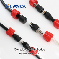 Conector Subacuático Compatible con SubConn de 8 Pines, Cable Macho-Hembra, IP69K, Hermético, Chapado en Oro, Conector Circular Submarino para Aguas Profundas