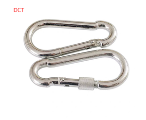 Móc khóa leo núi mạ kẽm, kẹp lò xo, thép không gỉ 304, móc khóa an toàn có vòng tròn, móc khóa an toàn - Product Image 3