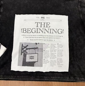 เสื้อยืดผ้าฝ้ายหนาลายปักลายกราฟิกแบบกำหนดเองแขนยาวสองชั้นผ้าถักให้เข้ารูปโอเวอร์ไซส์ - Product Image 4