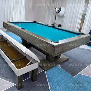 Accueil Tennis Table de <span class=keywords><strong>billard</strong></span> avec dessus et tiroirs de salle à manger Table de <span class=keywords><strong>billard</strong></span> style villa 8ft 9ft avec chaises et bancs <span class=keywords><strong>pour</strong></span> Home Villa - Product Image 4