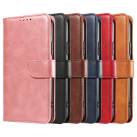 Funda Tipo Cartera de Cuero PU para iPhone 11 Pro - Funda con Soporte, 3 Ranuras para Tarjetas, Cierre Magnético y Carcasa Antigolpes