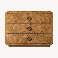 Table de chevet moderne et durable, personnalisable, en bois de chêne de luxe, style français contemporain, pour salon et chambre à coucher