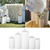 Nouvelle table à dessert en fer forgé, cylindrique, décoration d'allée de mariage, présentoir de vitrine, support à fleurs pour fiançailles et événements commerciaux