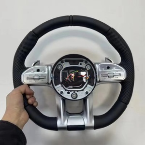 Volante de Fibra de Carbono con LED para Benz AMG GLC GLE CLA GLS GLB EQA <span class=keywords><strong>EQB</strong></span> GTS GT W205 W204 W206 W221 W222 W223 W213 W211 W219 - Product Image 5