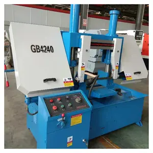 GB4240 Vergalhão Barra De Aço CNC Automático Horizontal Band Saw Máquina Horizontal Bandsaw Preço Horizontal Metal Bandsaw Metal Cutting