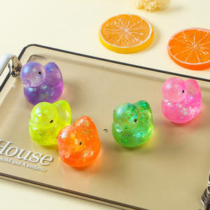 Juguete de pato para <span class=keywords><strong>jugar</strong></span> en el agua, juguete antiestrés de pato de cristal, se puede dar como un pequeño regalo antiestrés para niños - Product Image 6