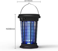 Piège à Insectes Anti-Moustiques Non Toxique Rechargeable USB, Lampe Électrique Tue-Moustiques LED, Répulsif Électrique