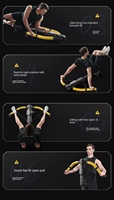 Appareil de fitness portable multifonctionnel à résistance réglable pour le dos, le tronc, l'abdomen, les bras et les hanches, pour hommes et femmes