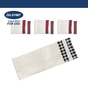 ZELOYAUT, venta al por mayor, sublimación en blanco, camino de mesa navideño, logotipo, mantel personalizado, artesanía DIY, decoración navideña - Product Image 1