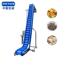 Vibrierende Förderbänder Lebensmittel-Förderer Elevator PVC/PU Geneigter Modularer Gurtförderer