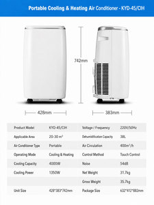 <span class=keywords><strong>Climatiseur</strong></span> électrique <span class=keywords><strong>portable</strong></span> en plastique, unité de refroidissement mobile pour la maison, la voiture, le camping-car et l'extérieur, avec prises US et AU - Product Image 4