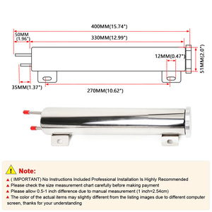 Tanque de Expansión de 2 Pulgadas de Acero Inoxidable Pulido para Refrigerador, Enfriador de Desbordamiento para Radiador, Actualización de Retrofit, Ajuste Universal - Product Image 3