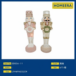 Luces LED Colores mezclados Decoraciones navideñas de vidrio 9x9x32CM 3D PVC Solar/Energía de batería 6 piezas por caja para decoración del hogar - Product Image 1