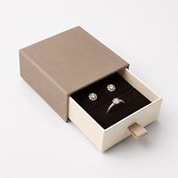 Boîte d'emballage de bijoux en carton écologique personnalisée avec insert pour bagues, colliers, boucles d'oreilles, bracelets - Emballage cadeau