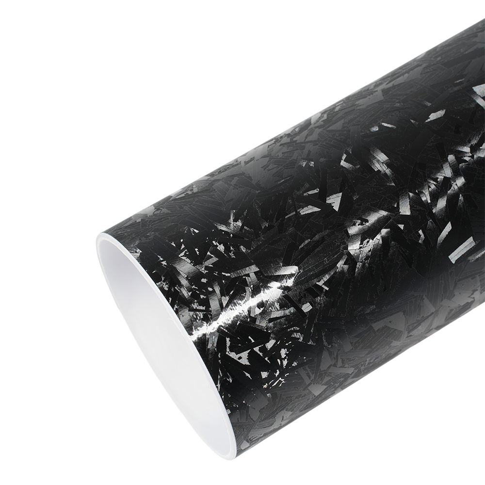 Paper-backed matte forged black