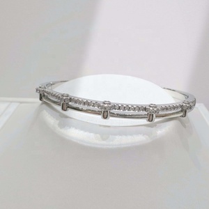Pulsera de plata 925 de alta calidad con esmeralda y circonitas de colores, pulsera de lujo para fiesta, chapada en oro de 18k, pulseras y brazaletes gruesos y elegantes. - Product Image 2