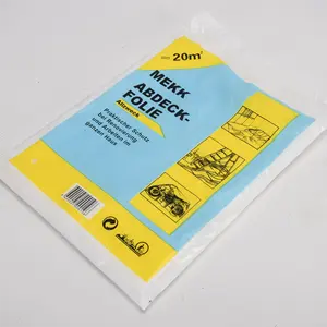 Plastic Polythene Painting Drop Cloth Dust Sheet Clear Painting Tarp Furniture Cover For House Or Home DIY
