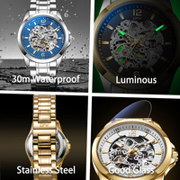 Montres-bracelets Mécaniques Automatiques Squelette de Luxe Personnalisées pour Hommes, Vente en Gros