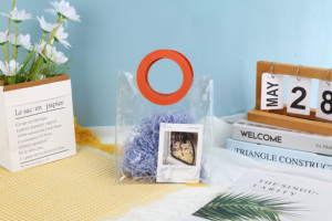 Biểu Tượng Tùy Chỉnh Bền Số Lượng Lớn Rõ Ràng PVC Mua Sắm Tote Túi Với Xử Lý Trong Suốt Số Lượng Lớn Túi Quà Tặng - Product Image 5