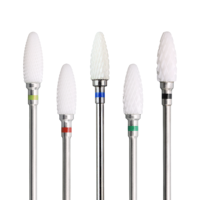HOWYEA Ensemble de 72 embouts de perceuse à ongles professionnels 3/32 en céramique diamantée pour manucure, pédicure et usage en salon
