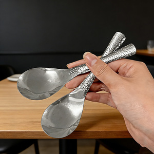 Stainless Steel Coffee Spoon Hammered Handle Multi Purpose Dessert Stirring Spoon - Product Image 2
