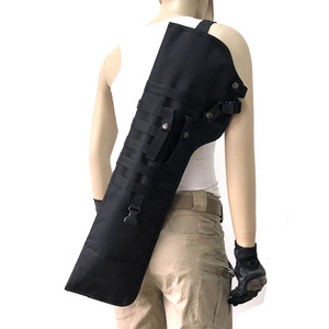 Hot Sale <span class=keywords><strong>Custom</strong></span> Unisex 600d Polyester Gun Sling Bag Tactische Holster Voor Buitenjacht Leer En Nylon Materiaal