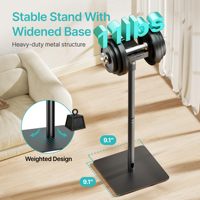 Paires de supports d'enceintes modernes en métal réglables en hauteur, capacité de 11 lb, gestion des câbles pour son surround, PC domestique