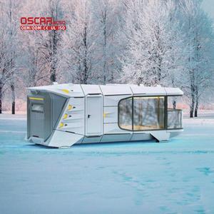 Casa contenedor amueblada, cápsula espacial de lujo prefabricada para acampar, viajar, casa de cápsula espacial de trabajo - Product Image 1