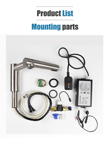 Nhà vệ sinh tự động touchless phòng tắm lưu vực vòi nước mạ crôm rửa tay 2 trong 1 Air tap tay máy sấy cảm biến nước TAP tap vòi nước - Product Image 6