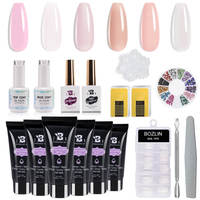 Fournisseur professionnel de Poly Gel BOZLIN 36 couleurs 30ml Kit complet de gel d'extension d'ongle de Poly Gel de main antiadhésive