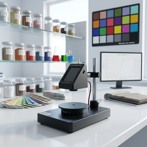 เครื่องวัดสเปกโตรโฟโตมิเตอร์ Sensegood 400-700nm Vis Colorimeter สำหรับการวัดความสม่ำเสมอของสีในผลิตภัณฑ์ที่ใช้ดัชนี BCU - Product Image 1