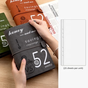 A6批发52周储蓄挑战活页夹省钱预算钱笔记本省钱预算活页夹带现金信封 - Product Image 3