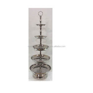 Handmade Round 3-Tier Metal <b>Cake</b> Stand Dishwasher Safe for <b>Wedding</b> Decorations - Product Image 3