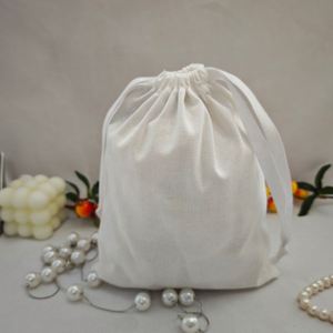 Custom Logo Print Cotton Perfume <b>Bag</b> Gift Cosmetic <b>Drawstring</b> <b>Bag</b> Cotton Linen Dust <b>Bag</b> Jewelry <b>Makeup</b> Pouch - Product Image 2