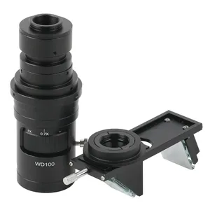 Lente de Zoom continuo ajustable 0.7X-5X Lente de montura C 3D 2D FHD para la industria <span class=keywords><strong>Digital</strong></span> <span class=keywords><strong>HDMI</strong></span> VGA USB Cámara de video Microscopio - Product Image 4