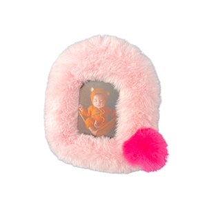 Joli <span class=keywords><strong>cadre</strong></span> <span class=keywords><strong>photo</strong></span> rond en peluche douce, mini <span class=keywords><strong>cadre</strong></span> <span class=keywords><strong>photo</strong></span> mignon avec pompon, petit <span class=keywords><strong>cadre</strong></span> <span class=keywords><strong>photo</strong></span> pour bureau, chambre, dortoir, décoration de la maison, cadeau - Product Image 2
