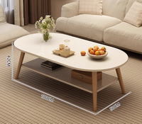 Table basse en bois massif nordique, table basse de style japonais avec tiroir, meuble long