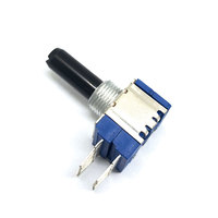 Potensiometer Ohm 1k 4 kelompok 14mm 500K Ohm Resistor 50k potensiometer putar 14 terminal