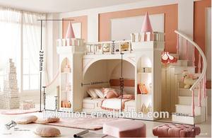 Mobili per Cameretta Bambini Letto a Castello in Legno Letto <span class=keywords><strong>Principessa</strong></span> con Scale per Ragazza - Product Image 6