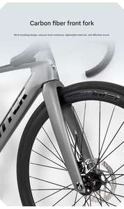 Vélo de route en fibre de carbone R5pro-Term, frein à disque, 24 vitesses, roues en alliage d'aluminium 700x28C, capacité de charge de 150 kg, pédale ordinaire de course - Product Image 4