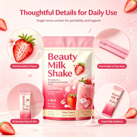 Poudre de Lait au Collagène Marque Blanche 6 Saveurs Éclaircissante et Blanchissante pour la Peau Boisson Beauté au Collagène en Gros