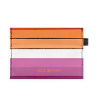 Intersex Rainbow Slim Doppelseitig bedruckter Kartenhalter, tragbarer Kreditkartenhalter aus PU-Leder für Männer und Frauen
