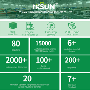 IKSUN Aluminium Profile <b>Curtain</b> Rail Silent Pulley <b>Curtain</b> <b>Track</b> - Product Image 6