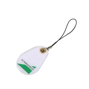 Hitag Desfire EX9942 nfc keyfob مخصص فارغ لامع Rfid PET NFC مفتاح فوب بطاقة إيبوكسي صغيرة بطاقة Rfid علامة rfid ذكية nfc